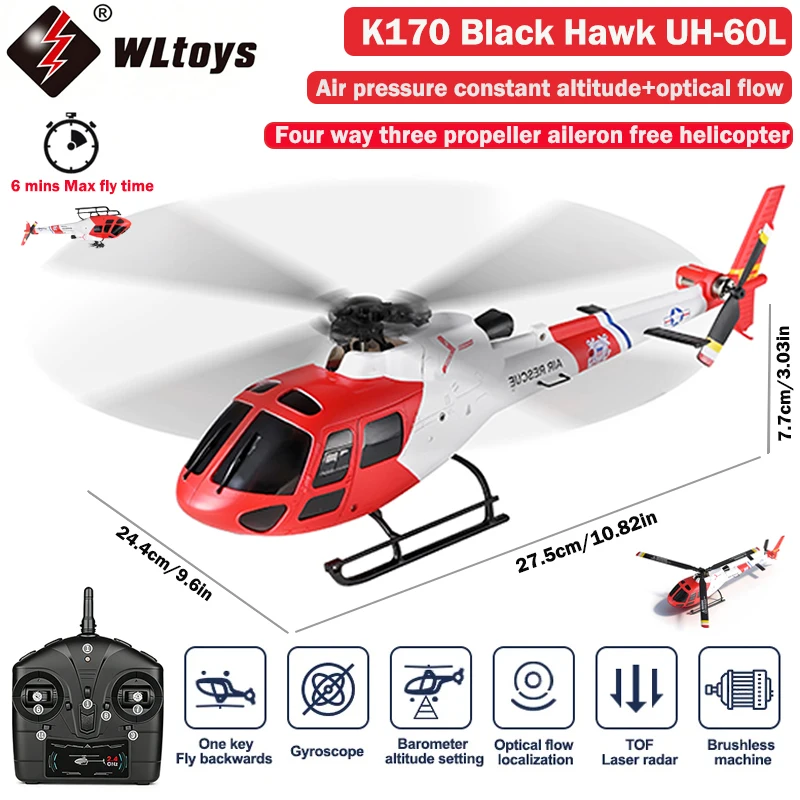 Helicóptero RC WLtoys 4CH K150 - Rc Helicopter Gas reseña y precio