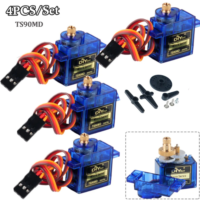 4 Piezas de Micro Servomotores - Rc Helicopter Parts reseña y precio