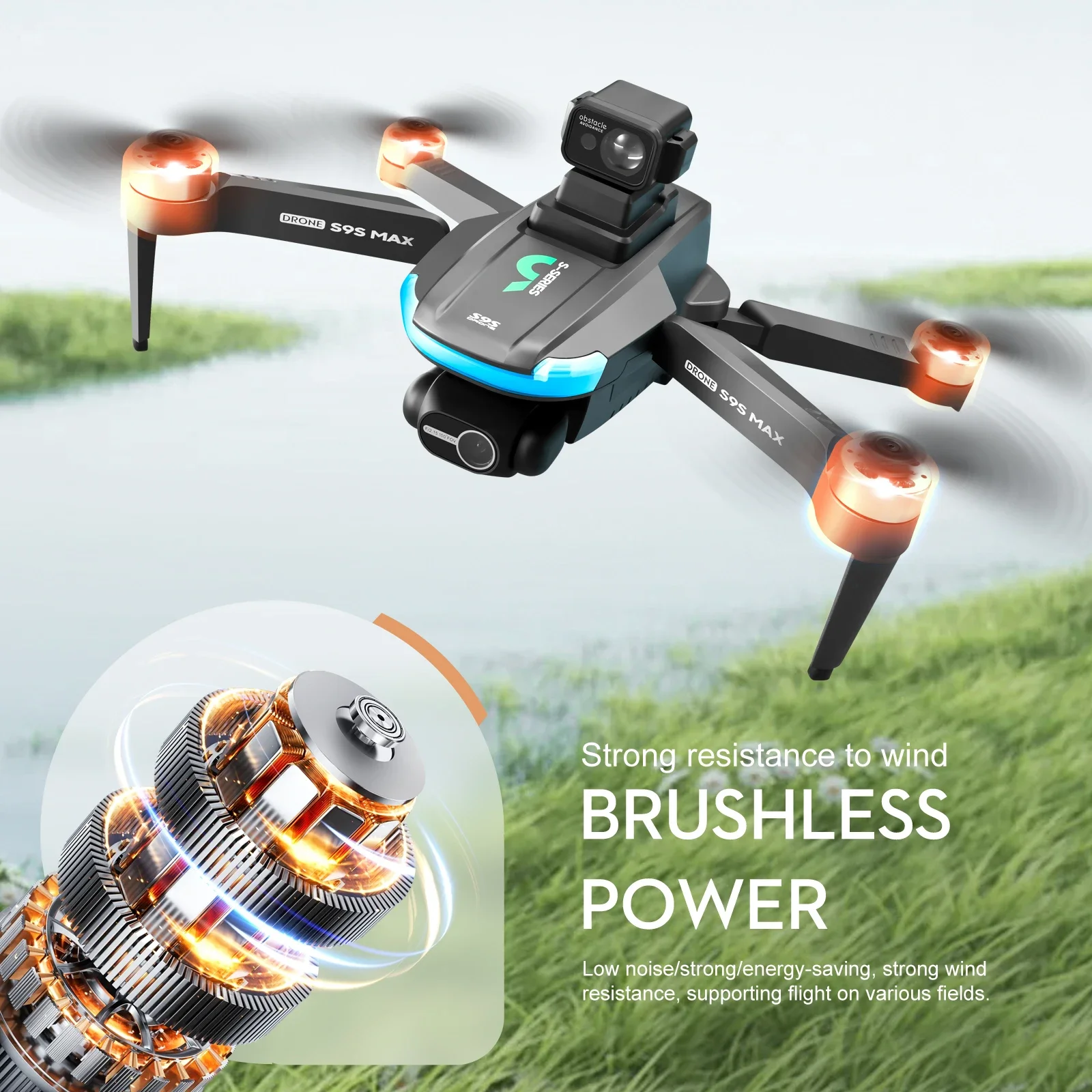 Nuevo S9S MAX MINI Drone 4K 2  - Rc Helicopter Case reseña y precio