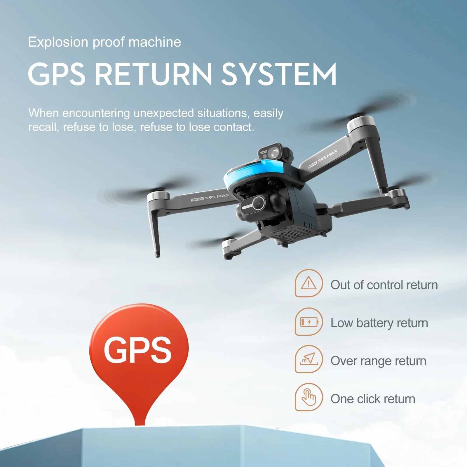 Nuevo S9S MAX MINI Drone 4K 2  - Rc Helicopter Case reseña y precio